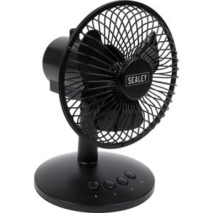 Sealey SFF6USB Kompakter Oszillierender USB-Schreibtischventilator - 3-Geschwindigkeiten Sealey SFF6USB Kompakter Oszillierender USB-Schreibtischventilator - 3-Geschwindigkeiten