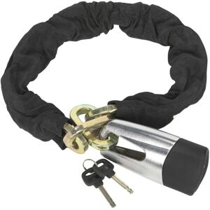 Sealey Motorcycle Chain & Disc Lock - Heavy-duty 10.5mm Square Link - Black - Motorcycle Lock & Chain Sealey Motorcycle Chain & Disc Lock - Heavy-duty 10.5mm Square Link - Black - Motorcycle Lock & Chain