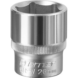 Sealey S1226 WallDrive Socket 26mm 1/2"Sq Drive - Socket Sealey S1226 WallDrive Socket 26mm 1/2"Sq Drive - Socket