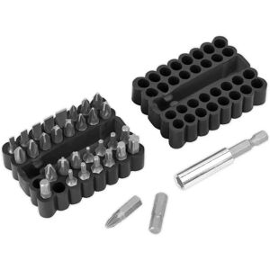 Sealey AK110 Chrome Vanadium Steel 33pc Bit & Magnetic Adaptor Set Sealey AK110 Chrome Vanadium Steel 33pc Bit & Magnetic Adaptor Set