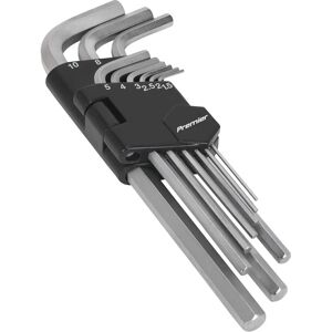 Sealey AK7136 Hex Key Set 9pc Long Metric - Hex Key Set Sealey AK7136 Hex Key Set 9pc Long Metric - Hex Key Set