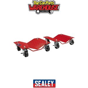 Sealey WS681 Wheel Dolly Set - Heavy-duty Steel, 680kg, 75mm Castors Sealey WS681 Wheel Dolly Set - Heavy-duty Steel, 680kg, 75mm Castors