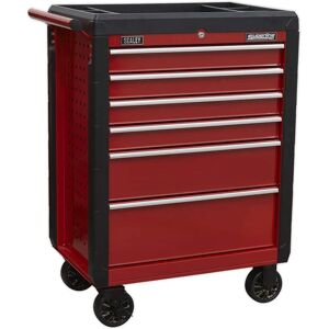 Sealey AP3406 Heavy Steel 6-Drawer Rollcab - Tool Storage Sealey AP3406 Heavy Steel 6-Drawer Rollcab - Tool Storage