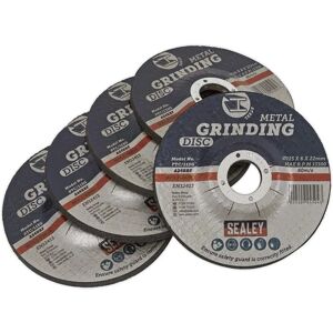 Sealey PTC/115G5 Aluminium oxide grinding disc - Metal - Pack of 5 Sealey PTC/115G5 Aluminium oxide grinding disc - Metal - Pack of 5
