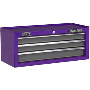 Sealey AP22309BBCP - Mid-Box 3 Drawer - Purple/Grey Storage Sealey AP22309BBCP - Mid-Box 3 Drawer - Purple/Grey Storage