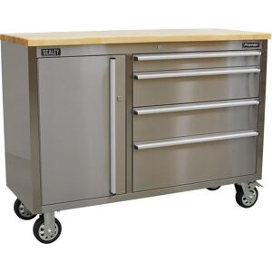 Sealey Brand AP4804SS Stainless Steel Tool Cabinet - 4 Drawers Sealey Brand AP4804SS Stainless Steel Tool Cabinet - 4 Drawers