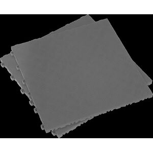 Sealey FT3G Polypropylene Floor Tile - Grey Treadplate - Pack of 9 Sealey FT3G Polypropylene Floor Tile - Grey Treadplate - Pack of 9
