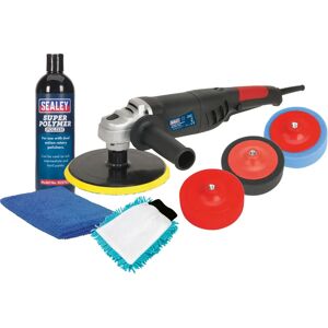 Sealey CPK03 Ø180mm Pro Electric Polisher Kit - Power, Lightweight, Variable Speed Sealey CPK03 Ø180mm Pro Electric Polisher Kit - Power, Lightweight, Variable Speed