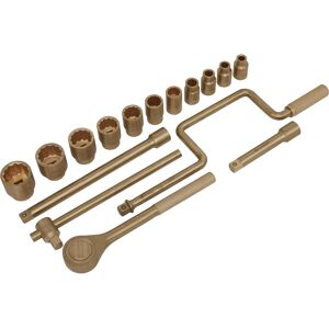 Sealey NS124 17-Piece Non-Sparking Socket Set - 1/2" Drive Sealey NS124 17-Piece Non-Sparking Socket Set - 1/2" Drive