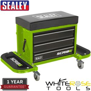 Sealey SCR18G - Hi-Vis Green Utility Seat & Toolbox Sealey SCR18G - Hi-Vis Green Utility Seat & Toolbox