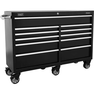 Sealey Black Heavy-Duty 11-Drawer Rollcab 1430mm - Storage Unit Sealey Black Heavy-Duty 11-Drawer Rollcab 1430mm - Storage Unit