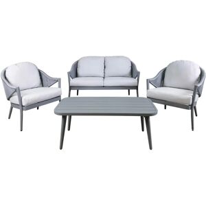Dellonda DG59 Outdoor Aluminium 4-Piece Lounge Set Dellonda DG59 Outdoor Aluminium 4-Piece Lounge Set