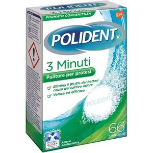 Polident 66 Compresse Effervescenti - Pulitore Protesi Polident 66 Compresse Effervescenti - Pulitore Protesi