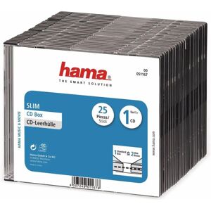 Hama Slim CD Jewel Case Pack of 25 - CD Jewel Case Hama Slim CD Jewel Case Pack of 25 - CD Jewel Case