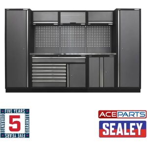 Sealey APMSSTACK13SS Superline Pro Storage System with Stainless Steel Worktop - Storage System Sealey APMSSTACK13SS Superline Pro Storage System with Stainless Steel Worktop - Storage System