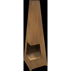 Dellonda Dellonda DG106 Corten Steel Outdoor Chiminea Fireplace Heater - Tall & Compact - 150cm Dellonda Dellonda DG106 Corten Steel Outdoor Chiminea Fireplace Heater - Tall & Compact - 150cm