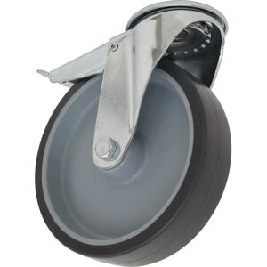 Sealey SCW2100SBLEM Medium-Duty Thermoplastic Bolt Hole Castor Wheel - castor wheel, thermoplastic, 100mm, lock, Sealey Sealey SCW2100SBLEM Medium-Duty Thermoplastic Bolt Hole Castor Wheel - castor wheel, thermoplastic, 100mm, lock, Sealey