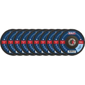 Sealey FD115MIX Zirconium Flap Discs - Assorted Grit 115mm - 22mm Bore Sealey FD115MIX Zirconium Flap Discs - Assorted Grit 115mm - 22mm Bore