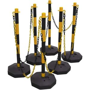Sealey BYSBKIT Black/Yellow Post & Chain Kit - Safety Barrier for Electric Vehicles Sealey BYSBKIT Black/Yellow Post & Chain Kit - Safety Barrier for Electric Vehicles