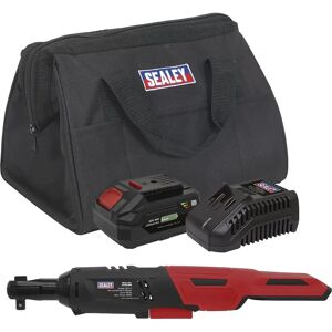 Sealey CP20VRWKIT1 Cordless Ratchet Wrench Kit - 3/8" Drive - 60Nm - 20V - 4Ah Sealey CP20VRWKIT1 Cordless Ratchet Wrench Kit - 3/8" Drive - 60Nm - 20V - 4Ah