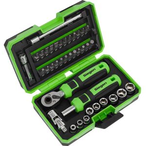 Sealey S01255 Socket & Bit Set - 38pc - Steel Sealey S01255 Socket & Bit Set - 38pc - Steel