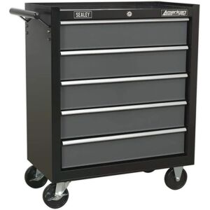 Sealey AP2505B Rollcab - 5 Drawer with Ball Bearing Runners - Black/Grey Sealey AP2505B Rollcab - 5 Drawer with Ball Bearing Runners - Black/Grey
