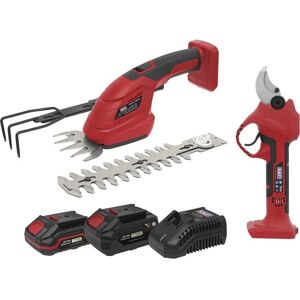 Sealey Cp20vcombo14 - Cordless Power Tool Gardening Kit - 20V Sealey Cp20vcombo14 - Cordless Power Tool Gardening Kit - 20V