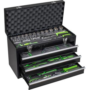 Sealey Siegen Portable Tool Chest - 98-Piece Kit, 3 Drawers Sealey Siegen Portable Tool Chest - 98-Piece Kit, 3 Drawers