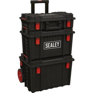 Sealey Heavy-Duty Mobile Storage System Set - Garage Workshop 3pc Sealey Heavy-Duty Mobile Storage System Set - Garage Workshop 3pc