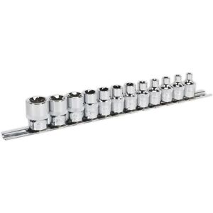 Sealey AK61806 Socket Set 12pc 3/8"Drive E4-E20 - Socket Set Sealey AK61806 Socket Set 12pc 3/8"Drive E4-E20 - Socket Set