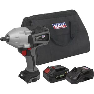 Sealey Premier Sv20 Series Cordless Impact Wrench Kit - Impact Wrench Kit, 20V, 4Ah, Battery Included Sealey Premier Sv20 Series Cordless Impact Wrench Kit - Impact Wrench Kit, 20V, 4Ah, Battery Included