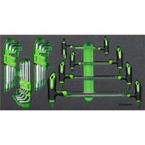 Sealey S01280 Siegen T-Handle & Standard Hex/trx-Star Key Set - Tool Tray Sealey S01280 Siegen T-Handle & Standard Hex/trx-Star Key Set - Tool Tray