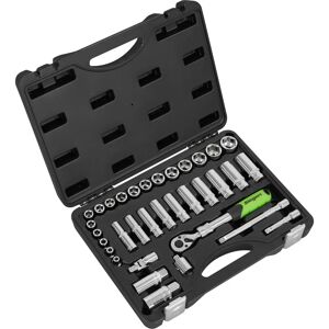 Sealey Siegen Extendable Ratchet Socket Set - 34pc Sealey Siegen Extendable Ratchet Socket Set - 34pc
