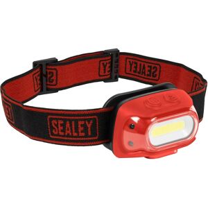 Sealey Ht08rr Rechargeable Head Torch - Auto-Sensor - Red Sealey Ht08rr Rechargeable Head Torch - Auto-Sensor - Red