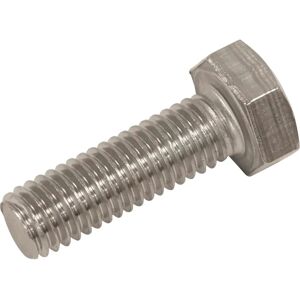Sealey M8 Hex Set Screw - 50 Pack - Stainless Steel - DIN 933 Sealey M8 Hex Set Screw - 50 Pack - Stainless Steel - DIN 933