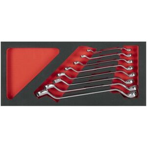 Sealey Premier 8 Piece Deep Offset Spanner Set - Tool Tray Sealey Premier 8 Piece Deep Offset Spanner Set - Tool Tray