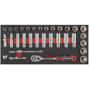 Sealey Tbt41 32-Piece 3/8in Drive Socket Set with EVA Tray Sealey Tbt41 32-Piece 3/8in Drive Socket Set with EVA Tray