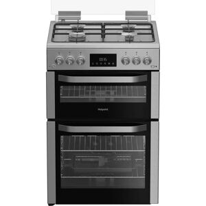 Hotpoint HDG6GDCX Gas Cooker - Stainless Steel Hotpoint HDG6GDCX Gas Cooker - Stainless Steel