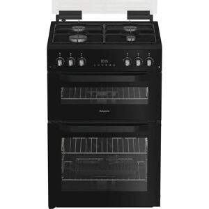 Hotpoint HDG6GDCB1 Gas Cooker - Freestanding Black Hotpoint HDG6GDCB1 Gas Cooker - Freestanding Black