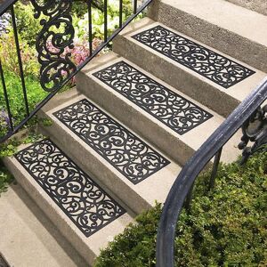 Taylor Set Of 8 Outdoor Rubber Stair Treads - Staircase Taylor Set Of 8 Outdoor Rubber Stair Treads - Staircase