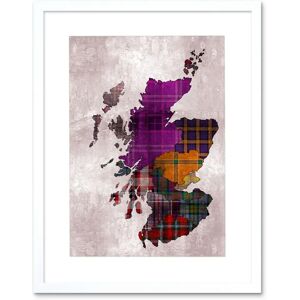 Artery8 - Scotland Map Outline - 9X7 - Wall Art Print Artery8 - Scotland Map Outline - 9X7 - Wall Art Print