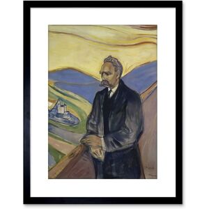 Artery8 - Edvard Munch Nietzsche - 9x7 - Black - Wall Art Artery8 - Edvard Munch Nietzsche - 9x7 - Black - Wall Art