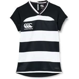 Canterbury Evader Hooped Black Rugby T-shirt - T-shirt Canterbury Evader Hooped Black Rugby T-shirt - T-shirt
