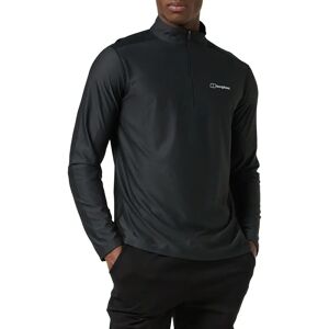 Berghaus Black 24/7 Base Long Sleeve Zip T-Shirt - Unisex Berghaus Black 24/7 Base Long Sleeve Zip T-Shirt - Unisex