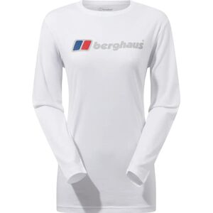 Berghaus Womens Boyfriend Logo LS T-Shirt - White - T-Shirt Berghaus Womens Boyfriend Logo LS T-Shirt - White - T-Shirt