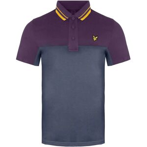 Lyle & Scott Grijs/Paarse Golf Polo - Katoen - Maat Medium Lyle & Scott Grijs/Paarse Golf Polo - Katoen - Maat Medium