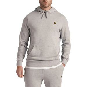 Lyle & Scott Light Grey Marl Hoodie - Hooded Style - Regular Fit - Branded Logo Lyle & Scott Light Grey Marl Hoodie - Hooded Style - Regular Fit - Branded Logo