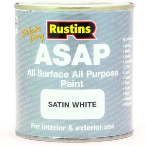 Rustins - ASAP All Purpose Satin Paint - White Rustins - ASAP All Purpose Satin Paint - White