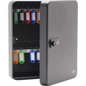 Sterling - Key Cabinet with 36 Hooks, Black - Key Storage Sterling - Key Cabinet with 36 Hooks, Black - Key Storage