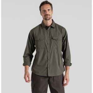 Craghoppers Mens Kiwi Long Sleeve Nosi Defence Shirt Cedar XL - Insect Repellent UV UPF 50+ Craghoppers Mens Kiwi Long Sleeve Nosi Defence Shirt Cedar XL - Insect Repellent UV UPF 50+